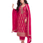 Fuchsia Pink - Simple / Classy Silky Ladies Indian Salwar Suit with Rich Dupatta - Available in Sizes 10,14 & 18 - VF69181 TY 0924