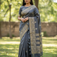 Sale - Grey - Fancy Saree with Blouse Piece - DM2209 VR 0922