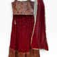 SALE ! Size UK 12 (38") Maroon - Lehenga Set - Mehndi / Sangeet / Bridesmaids / Weddings / Garba  - UK Stock - 24h Dispatch - KTC30 04JY23