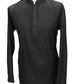 Black -  Self Diamond Jacquard Mens Indian Kurta set - Weddings / Walimas , Sangeet, Eid, Mehndi / Henna - YD2406 KK 0324