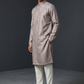 Pastel Mauve - Banarasi Handloom Brocade Mens Indian Kurta set with Trousers - UK Stock - Weddings / Walimas , Sangeet, Diwali, Eid, Mehndi / Henna - VEE2613 VR
