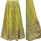 Size UK 10 (36" Bust) Adjustable to Size 12 - Lime Green - Silky Lehenga Set - Mehndi / Sangeet / Bridesmaids / Weddings / Garba  - UK Stock - 24h Dispatch - OC42240 05AP26