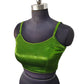Light Green - Spaghetti Strap Gaji Silk Saree / Lehenga blouse - 38" Bust - UK 12 - Back Fasten - AF2402 A 0324