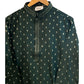 Green - Well Made Mens Indian Kurta set - UK Stock - Weddings / Walimas , Sangeet, Diwali, Eid, Mehndi / Henna - NAD25713 VY