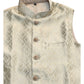 Gold - Rich Banarasi Brocade Handloom Brocade Mens Waistcoat - UK Stock- Dispatch in 24 hrs - KCS241108 KP