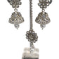 Clear - Medium - Silver Finish Necklace Set with Earrings - DAJ531 KY 0724