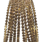 Gold - Set of 8 Stone Bangles - Antique Gold Finish - JAN1208 Kp 0923