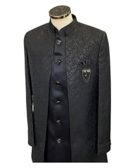 Steel Grey - PREMIUM Mens Knee Length  Jacket with Long Waistcoat - Sherwani / Indo Western - Fantastic Fit - KCS6613 05RY25