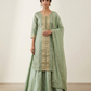 UK 16 / 42" - Mint Green - Ladies Sharara / Palazzo Trousers Suit - UK Stock - Sangeet / Henna / Weddings - OC21195 VA