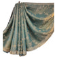 Sea Green - Fancy Embroidered Saree with Blouse Piece - UK stock - 24hr Dispatch - SP250627 TV