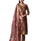Magenta Pink - Banarasi Handloom Ladies Indian Salwar Suit with Printed Dupatta - Available in Size 10 (36") LL-FAR22406 TY 1024