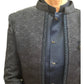 Navy Blue - PREMIUM Slim Fit Mens BandhGala / Prince / Chinese Collar Open Jacket with inside Waistcoat- Fantastic Fit - CS2508 PP 0325