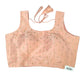 Peach - Dupion Silky Saree / Lehenga blouse - 38" Bust (UK 12) Can be let out to size 16  - AF2405 A 0324