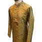 Gold - Silky -  Mens Indian Kurta set - Weddings / Walimas , Sangeet, Eid, Mehndi / Henna - NAD2511 01KJ25