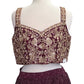 SALE - Size 14 / 40" Bust - Wine - Ready Made Lehenga Set - UK Stock - 24h Dispatch - KTC241104