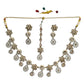 Gold - Antique Gold Finish Necklace & Earrings Set - Bollywood - Weddings - KAJ1038 11KV24