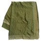 Henna Mehndi Green - Satin Crepe - Party Wear Embroidered Saree with Blouse Piece - SP2504011 VP