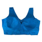 Blue - Silky Saree blouse with cups,  Sleeveless - 38" - UK Stock - Quick Delivery - RNK - R722A-KY