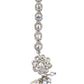 Clear / White - Silver Finish Small Size Tika Head Piece - Indian Ladies Fashion Jewellery - AE2436 11Vp24