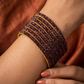 Maroon - Set of 8 Stone Bangles -  M to XXL - HAN2601 07Ka26