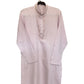 Pastel Lilac - Rich Crepe Brocade Mens Indian Kurta set - Weddings / Walimas , Sangeet, Eid, Mehndi / Henna - KCS1053 06VT24