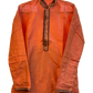 SALE! Size 36" / Small - Peach - Mens Cotton Silky Kurta with Elasticated Trousers , Full Length - SALE2605