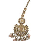 Peach - Large - Antique Gold Finish Traditional Tika Head piece - Bollywood - Weddings - PRI1773  11V24
