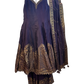 Size 16 (42") - Wine - Designer -  Ladies Long Top Anarkali Trousers Suit - VMK Bandhan CY