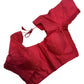 Light Maroon - HYBRID Silky Saree blouse - With Elastic on both side for Great fit - Size 36",38", 40" S M L  - VAM1216 Ap