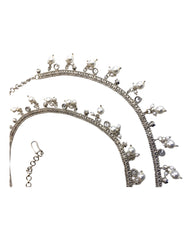 Silver Finish Saree Belt, Waist / Belly Chain - Fancy Dress , Bollywood - DAJ352 C 0923
