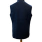 Navy Blue - Self Brocade - Premium Suede Feel Mens Indian Waistcoat - UK Stock - 24 hr Dispatch - VNS-JKT697/30 10KP25