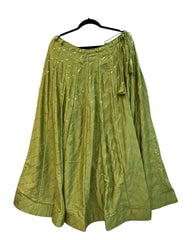 Light Green -  Dupion Silk Lehenga Set - Size UK 12 (38