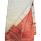 Gold / Red - Silky Handloom Banarasi Saree with Blouse Piece -  12TY25 REW1046