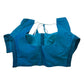Firozi / Turquoise Blue - HYBRID Silky Saree blouse - With Elastic on both side for Great fit - Size 36",38", 40" S M L  - VAM1216 Ap