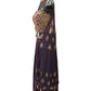 Dark Wine - Designer Ladies Short Strap Top Palazzo Trousers Suit - Size 12 (38") - VMK ASIN CT