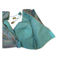 Light Blue Turquoise - Banarasi Brocade Saree / Lehenga blouse - 40" Bust (UK 14) Can be let out to size 16  - VFJ204 01KP25