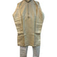 Cream / Light Gold - Banarasi Handloom Brocade Mens Indian Kurta set - UK Stock - Weddings / Walimas , Sangeet, Diwali, Eid, Mehndi / Henna - VEE2429 VP