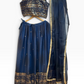 SALE ! Size UK 14 (40") Navy Blue - Lehenga Set - Mehndi / Sangeet / Bridesmaids / Weddings / Garba  - UK Stock - 24h Dispatch - PC2615