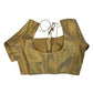 Classic Gold - Silky Saree blouse - UK Stock - Next Day / 2-3 Days Delivery - Size 34"-46" - XS, S, M, L, XL, XXL - VFL289 R