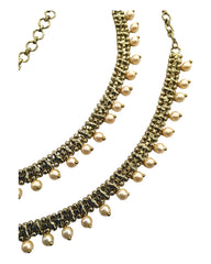Antique Gold Finish Saree Belt, Waist / Belly Chain - Fancy Dress , Bollywood - DAJ347 R 0923