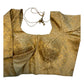38" & 42" - Gold - Banarasi Brocade Saree / Lehenga Blouse -UK Stock - Quick Dispatch - X1126 01A25