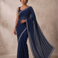 Dark Wine - Fancy Party Saree with Blouse Piece - UK stock - 24hr Dispatch - SP2625 VY
