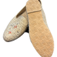 Gold Embroidered - Loafer Style Mojri - Indian Mens shoes - Mojari , Khossay -  Sherwani / Kurta - PAL2603 C
