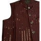 Maroon - Rich All Over Sequins Embroidered - Mens Indian Waistcoat - UK Stock - 24 hr Dispatch - KCS2602 03VT26