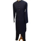Navy Blue - Rich Material Mens Indian Kurta set - Pair with a waistcoat or wear under Sherwanis - Weddings / Walimas , Sangeet, Mehndi / Henna , Eid / Diwali - BS2503 01VK25