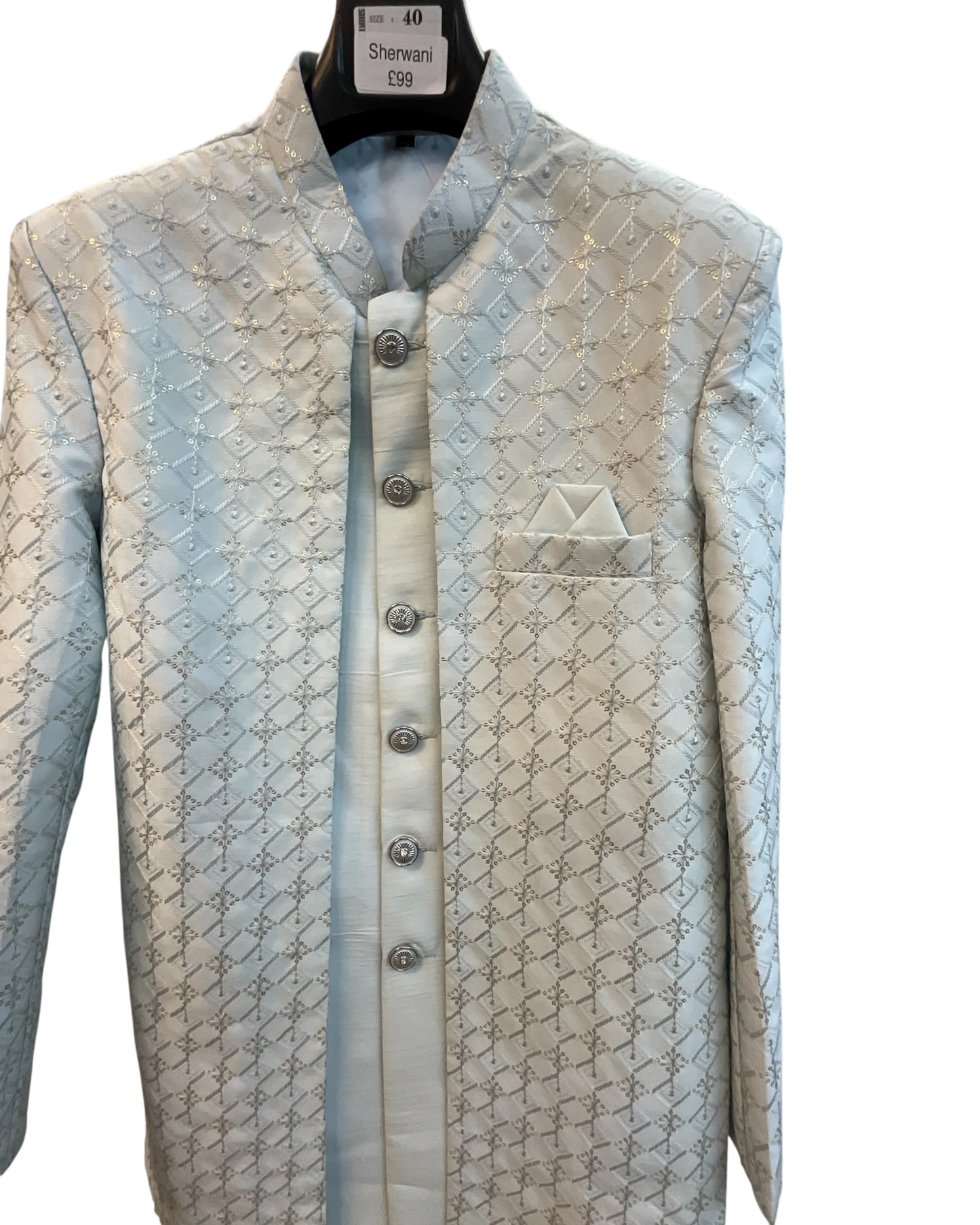 Pastel Grey - Mens Double Layered Sherwani / Indo-Western - Fantastic Value - KCS6625 06TT26