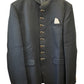 SALE! Black - Mens BandhGala / Prince / Chinese Collar Open Jacket - Fantastic Fit -  PC2610
