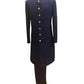 Navy Blue - Classic Self Brocade Sherwani with Gold Buttons -  BS786 JP 0823