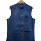 Navy Blue - Suede - Mens Indian Waistcoat - UK Stock - 24 hr Dispatch - KCS2601 03KT26