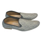 Very Comfortable Silver Grey Brocade Loafer Style Mojri - Indian Mens shoes - Mojari , Khossay -  YD2602